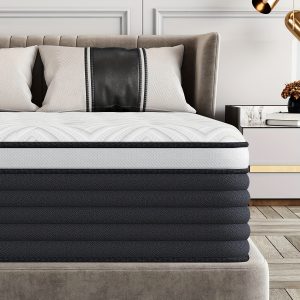 12 Inch Memory Foam Queen Mattress In A Box, Hybrid With Individually Pocketed Springs For Isolate Motion, Pressure Relief