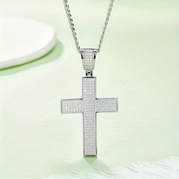 925 pure Silvery, 20g, 2ct high-quality moissanite, exquisite necklace and pendant for men and women, engagement, wedding, confession, anniversary, gift for friends, lovers, family, fashionable party must-have