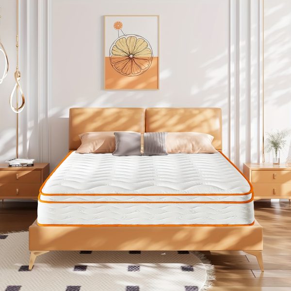 10" 12" Hybrid Mattress Gel Memory Foam Innerspring Mattress Supportive & Pressure Relief with Breathable Soft Knitted Fabric Cover, Pillow Top - Image 6