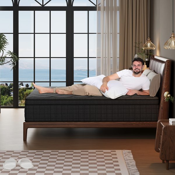 10in/12in Queen Size Mattress, Deep Sleep Memory Foam Hybrid Euro Top Mattress - 7-Zone Mattress - Optimal Lumbar Support for Perfect Comfort - Twin Full Queen King Size Mattress Options. - Image 2