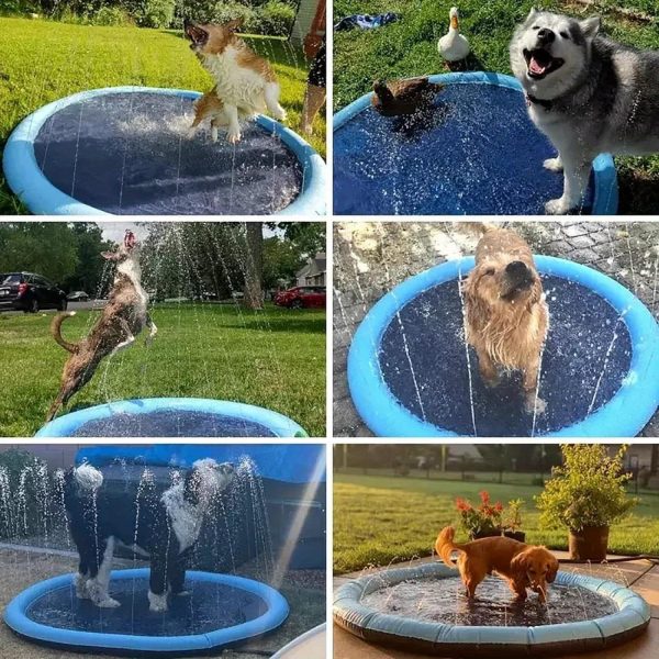67" Thicken Pet Swimming Pool - Ultimate Backyard Playset & Water Pad for Dogs - Summer Fun, Easy Setup, Durable, and Safe - Image 2