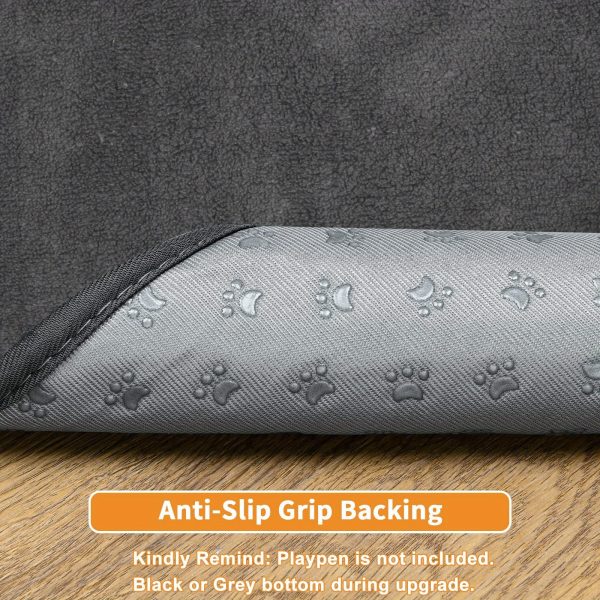 Dog Pee Pad Washable-Extra Large 72x72/65x48in Instant Absorb Training Pads Non-Slip Pet Playpen Mat Waterproof Reusable Floor Mat For Puppy/Senior Dog Whelping Incontinence Housebreaking - Image 4