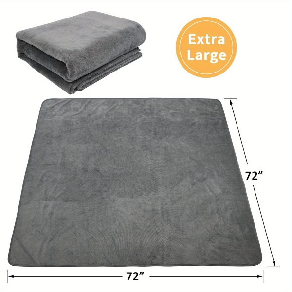 Dog Pee Pad Washable-Extra Large 72x72/65x48in Instant Absorb Training Pads Non-Slip Pet Playpen Mat Waterproof Reusable Floor Mat For Puppy/Senior Dog Whelping Incontinence Housebreaking - Image 2