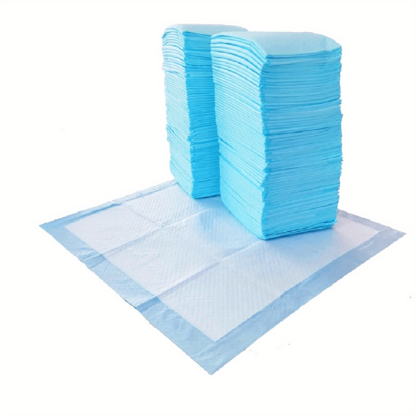 Pawsome Pads - Ultra-Absorbent, Leak-Proof, Quick-Dry Dog and Puppy Training Pads - Regular Size, 22 x 22 Inches, 23.62 x 23.62 Inches, Pack of 100, Blue & White, Ideal for Potty Training, Indoor Use, and Pet Owners on-the-go - Image 6