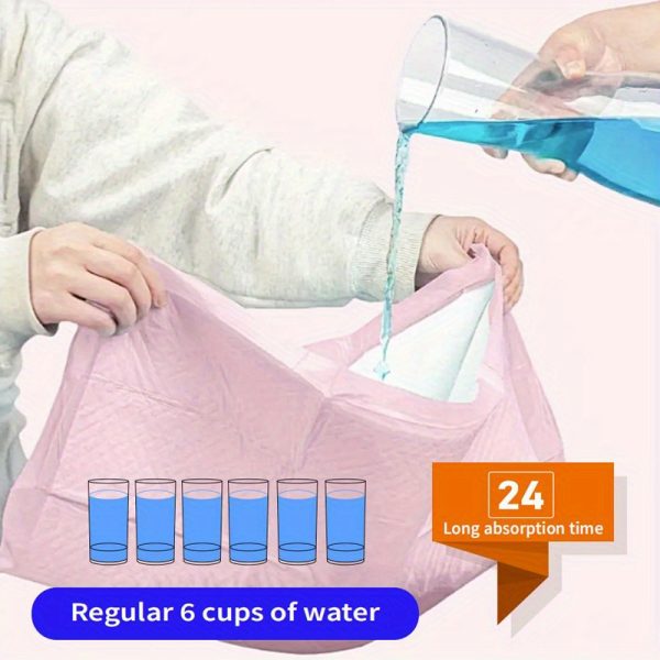 150 Pcs Super Absorbent Large 22"x 22" Pink Dog Pee Pads, Disposable Pet Piddle Pad and Potty Pads for Dogs, Puppies, Doggie - Image 5
