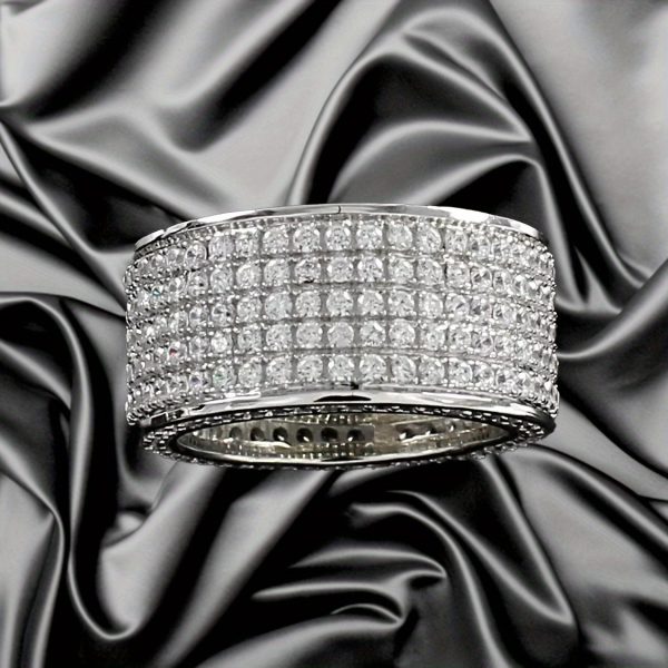 1pc S925 Silver Inlaid 2.5 Carat Moissanite Ring - Luxurious and Elegant Holiday Gift Birthday Present - Image 7