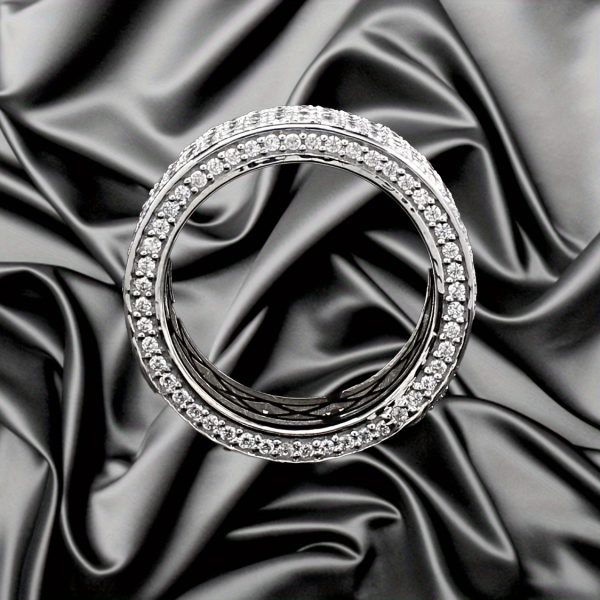 1pc S925 Silver Inlaid 2.5 Carat Moissanite Ring - Luxurious and Elegant Holiday Gift Birthday Present - Image 5