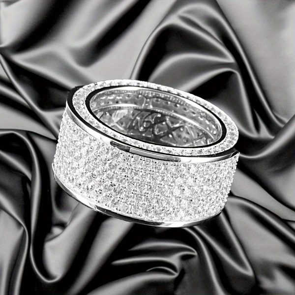1pc S925 Silver Inlaid 2.5 Carat Moissanite Ring - Luxurious and Elegant Holiday Gift Birthday Present