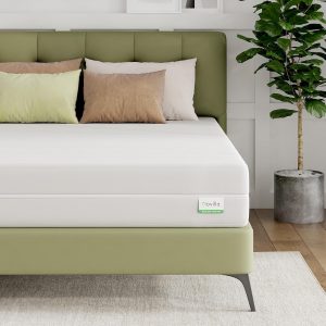 Novilla Twin Foam Mattress - 10" & 12" Flippable Design with Breathable Cover for Dual Comfort, Ideal for Side & Back Sleepers, CertiPUR-US Certified, Includes 100-Night Trial