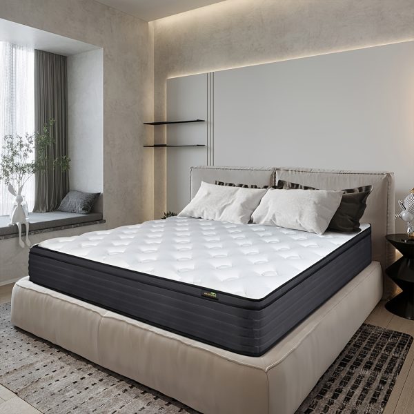 10/12/14 Inch Hybrid Mattress - Twin, Full, Queen, King Size Mattresses with Medium Firm Comfort - Perfect for Halloween and Christmas Gifts, In a Box for Easy Shipping - Image 3