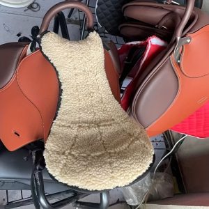 1pc EquiStar Horse Saddle Pad Cushion - Universal Fit, Polyester Fiber, Comfort Padding for English, Western, Dressage, and Jumping Saddles - Equestrian Gear for Horse Riding and Training