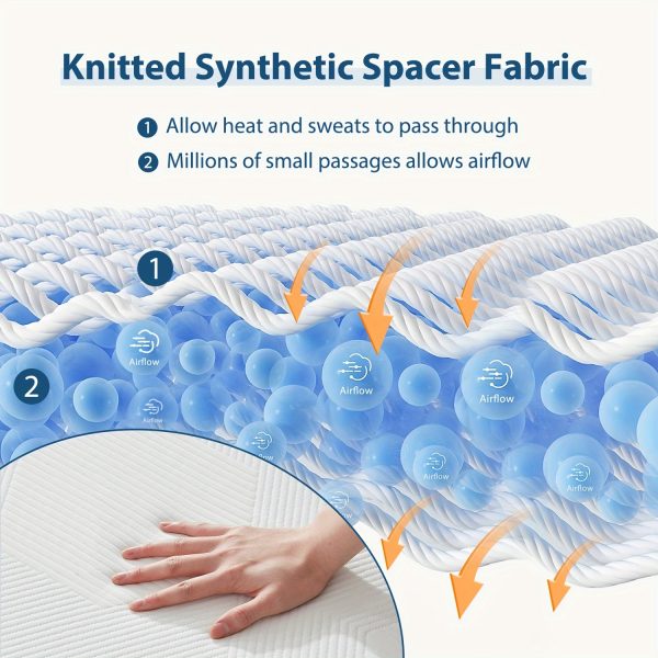 12 Inch Premium Gel Memory Foam Mattress, Medium Firm, Breathable, Designed For Support And Comfort, Fiberglass Free, 10 Inch Bed In A Box - Image 4