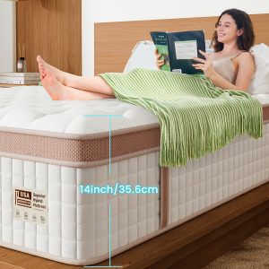 12 Inch Gel Memory Foam Queen King Mattress - Superior Firm Hybrid Mattress In A Box For Motion Isolation & Pressure Relief, Edge Support, 100 Night Trial