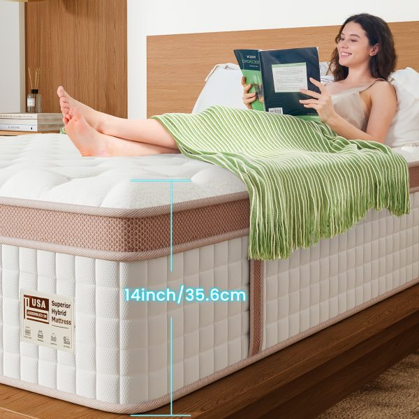 12 Inch Gel Memory Foam Queen King Mattress - Superior Firm Hybrid Mattress In A Box For Motion Isolation & Pressure Relief, Edge Support, 100 Night Trial