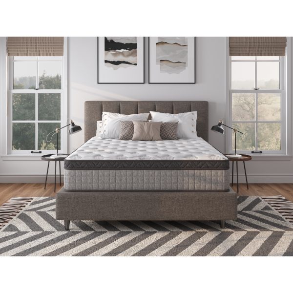 Assembled in USA - 12 inch High Quality Innerspring Hybrid and Cooling Gel Memory Foam Mattress and Motion Isolation - Image 2