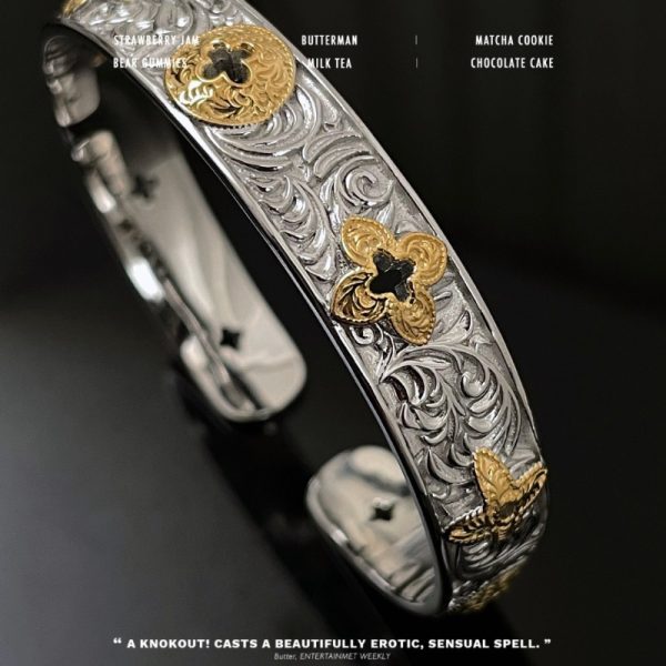 Vintage Niche Design S925 Sterling Silvery Lucky Grass Bracelet - Perfect for Casual Attire and Parties for Men and Women - The Best Gift for Valentine's Day - Image 5