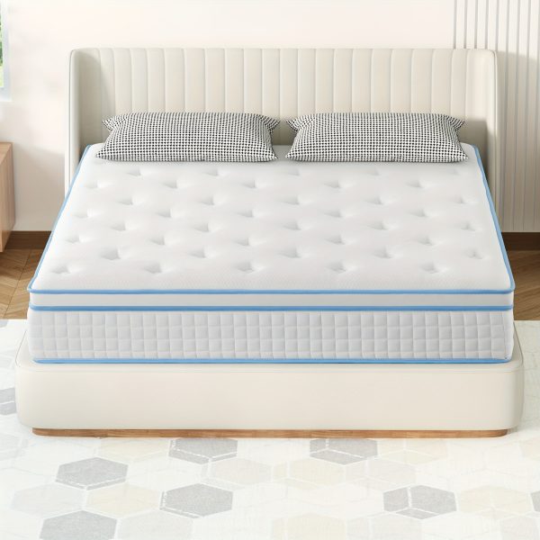 12-Inch Luxurious Plush Gel Memory Foam Hybrid Mattress - Unparalleled Pressure Relief, Customized Support, and Ultimate Comfort Experience - Medium Firm, Breathable, Cooling, and Hypoallergenic for a Restful Night's Sleep - Image 6