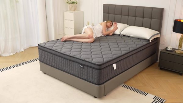 10in/12in Queen Size Mattress, Deep Sleep Memory Foam Hybrid Euro Top Mattress - 7-Zone Mattress - Optimal Lumbar Support for Perfect Comfort - Twin Full Queen King Size Mattress Options. - Image 11
