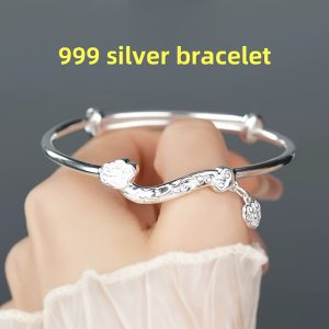 S999silver Bracelet Sterling Silver Bracelet Silver Weight25g/0.88oz