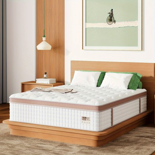 12 Inch Gel Memory Foam Queen King Mattress - Superior Firm Hybrid Mattress In A Box For Motion Isolation & Pressure Relief, Edge Support, 100 Night Trial - Image 3