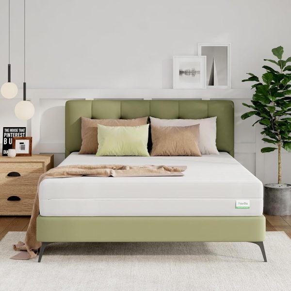 Novilla Twin Foam Mattress - 10" & 12" Flippable Design with Breathable Cover for Dual Comfort, Ideal for Side & Back Sleepers, CertiPUR-US Certified, Includes 100-Night Trial - Image 6