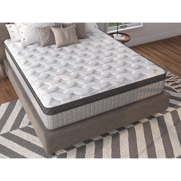 Assembled in USA - 12 inch High Quality Innerspring Hybrid and Cooling Gel Memory Foam Mattress and Motion Isolation - Image 5