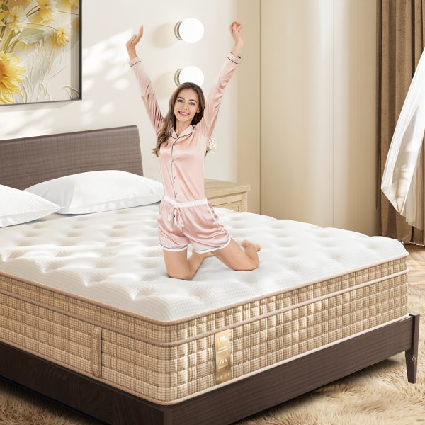 12/14 Inch Hybrid Gel Memory Foam Queen King Full Size Mattress In A Box, Premium High Quality, Assembled In USA, Motion Isolation, Breathable Design, Pocket Spring - Image 6
