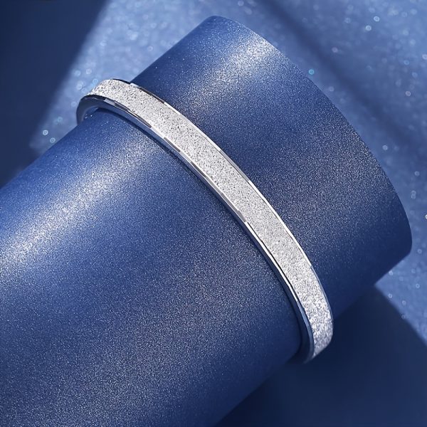 2pcs S999 Silver Bracelet Sterling Silver Bracelet Silvery Weight 25g/0.88oz - Image 4