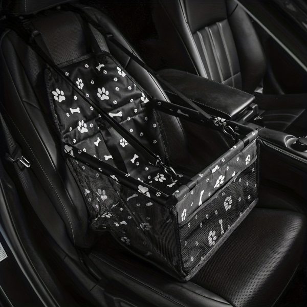 Dog Car Seat, Foldable Waterproof Car Seat Booster, Dog Car Nest, Portable Pet Booster Seat With Clip, Safety Leash And PVC Support Tube, Anti-collapse, Breathable Pet Car Hanging Bag, Pet Car Travel Nest Bag, Suitable For Small Dogs. - Image 5