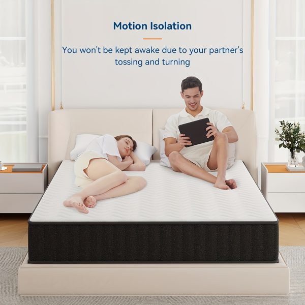 12 Inch Premium Gel Memory Foam Mattress, Medium Firm, Breathable, Designed For Support And Comfort, Fiberglass Free, 10 Inch Bed In A Box - Image 8