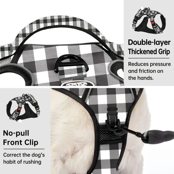 No-Pull Dog Harness for Large Dogs, Fully Adjustable with Leash, Safety Belt, Storage Strap, 360° Reflective Strips & Comfortable Handle - Image 4