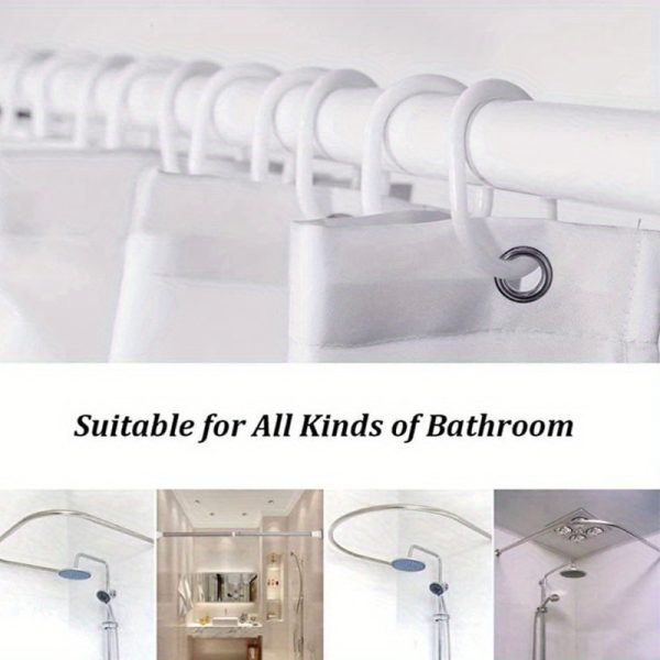 1pc/4pcs Western Cowboy Waterproof Bathroom Decor Set, Polyester Woven Fabric, Fashionable Country Western Theme, Washable, with Non-Slip Rug, Toilet Cover, and 12 Hooks - Image 11