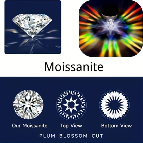 5ct Moissanite S925 Sterling Silver Ring - Hip Hop Style - Perfect for Him or Her - Birthday, Wedding, Anniversary, Engagement Gifts - Timeless Gemstone Jewelry - Image 6