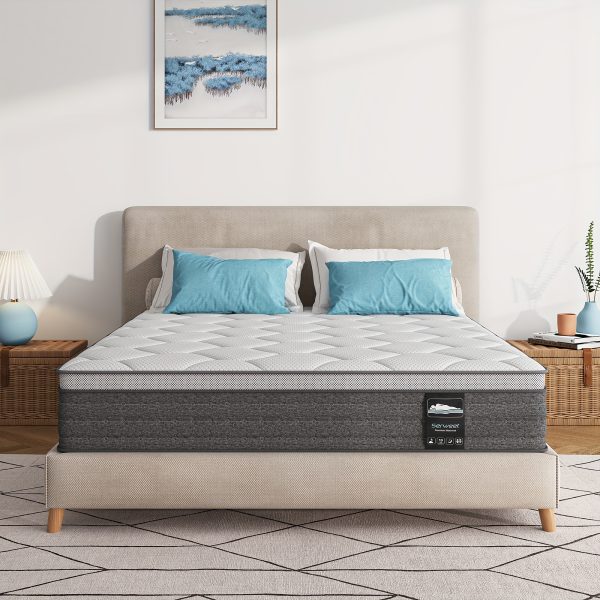 10 Inch Medium Firmness Hybrid Mattress, Comfortable Memory Foam and Pocketed Springs Mattress In A Box - Image 5