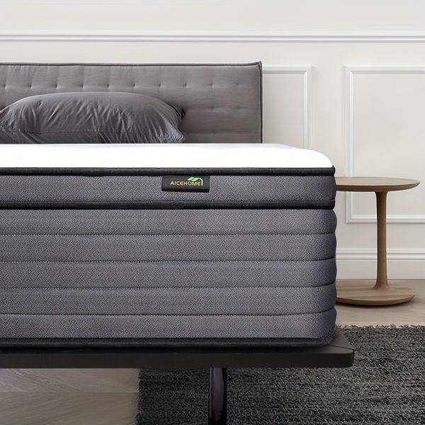10/12/14 Inch Hybrid Mattress - Twin, Full, Queen, King Size Mattresses with Medium Firm Comfort - Perfect for Halloween and Christmas Gifts, In a Box for Easy Shipping