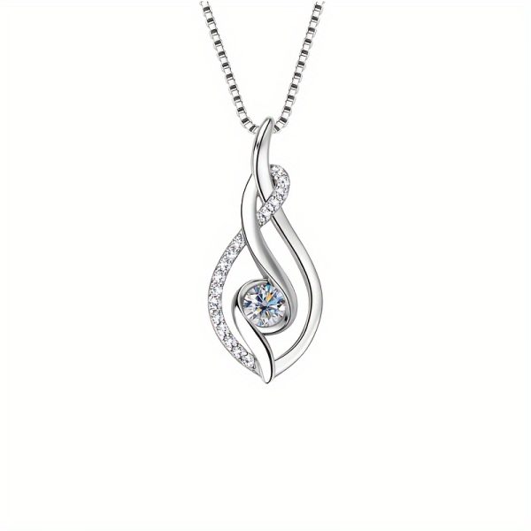 Elegant 18K Gold-Plated 925 Silver Moissanite Pendant Necklace - Perfect for Engagements, Anniversaries & Everyday Glamour, Moissanite, 0.25 Carat, Christmas Gift - Image 6