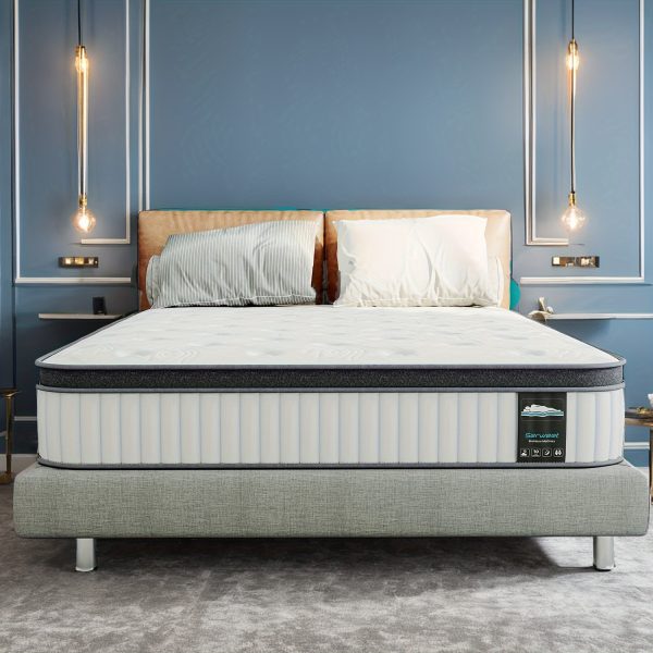 10 Inch Medium Firmness Hybrid Mattress, Comfortable Memory Foam and Pocketed Springs Mattress In A Box - Image 4