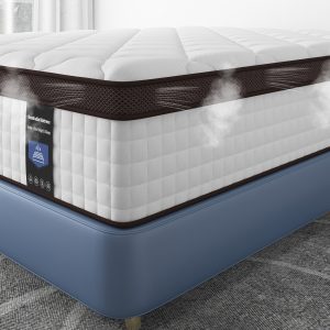 Hybrid Euro Top Mattress - 8"/10"/12"/14" Innersprings and Memory Foam Combination, Pressure-Relieving Comfort, Cooling Breathability, Twin/Full/Queen Size Options, Mattress in a Box with Easy Setup