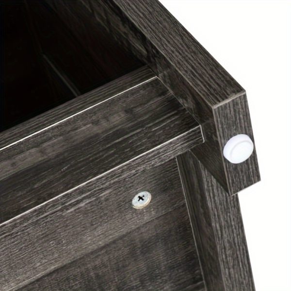 YINTATECH Wood Coffee Table with Barn Door, Farmhouse Inspired Living Room Centerpiece - Image 11