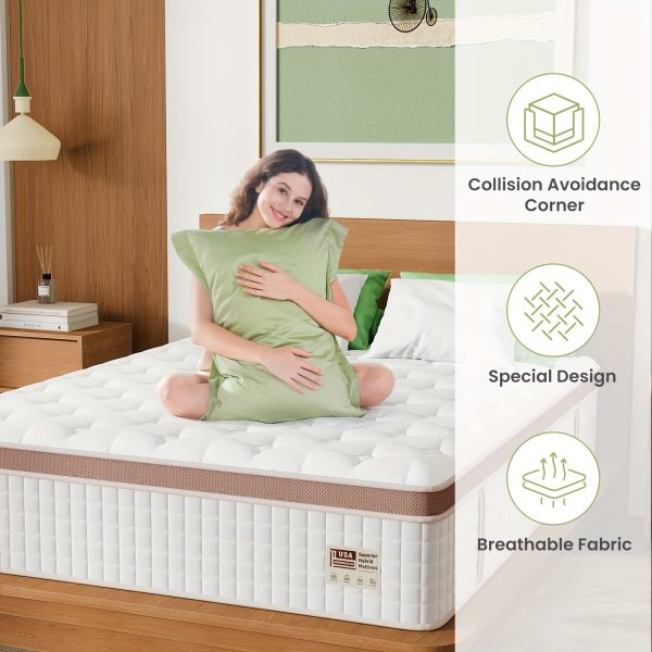 12 Inch Gel Memory Foam Queen King Mattress - Superior Firm Hybrid Mattress In A Box For Motion Isolation & Pressure Relief, Edge Support, 100 Night Trial - Image 4