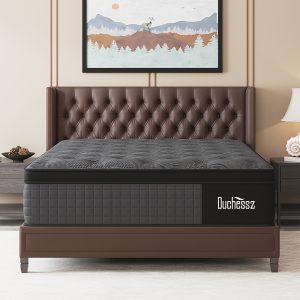 Duchessz Luxury 10-Inch Gel Memory Foam Hybrid Mattress - Ultimate Cooling Comfort with Pocket Springs Support, Breathable Pressure Relief, and Medium Firmness for a Restful Sleep All Year Round