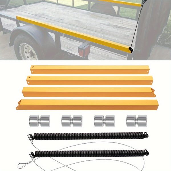 12-24 Inch Height Side Rail 2-Sided Trailer Gate Lift Assist (Upgrade) Kit, Compatible With Utility Trailer Ramp And Tailgate, 4-6 Feet Height Ramp, W/Spring - Image 6