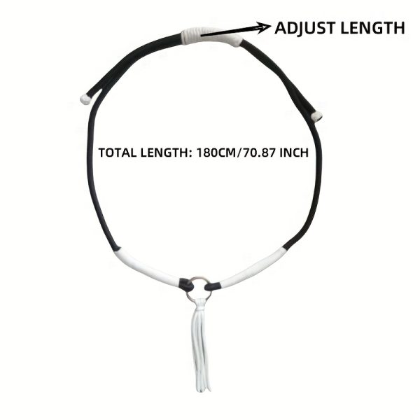 1pc Bargham Handmade Polyamide Horse Halter with Tassel Neck Ring - Durable Equine Neck Accessory for Horse Riding and Training - Image 2
