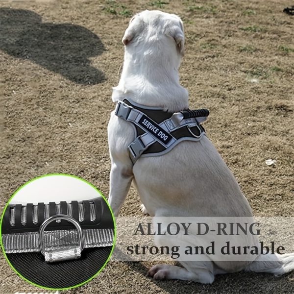 For Small Medium And Large Dogs - Adjustable Reflective Dog Harness Pet Breathable Vest Chest Strap For Outdoor Walking - Image 3