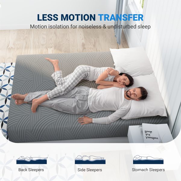 Avenco 6 8 10 12 14 Inch Medium Firm Memory Foam Mattress Low Motion Transfer & Pressure Relieving - Image 9