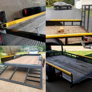 12-24 Inch Height Side Rail 2-Sided Trailer Gate Lift Assist (Upgrade) Kit, Compatible With Utility Trailer Ramp And Tailgate, 4-6 Feet Height Ramp, W/Spring