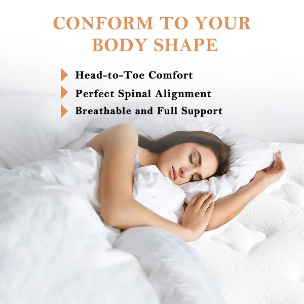 10" 12" 14" Hybrid Mattresses Twin Full Queen King Bed Mattress Pocket Spring In A Box - Image 8
