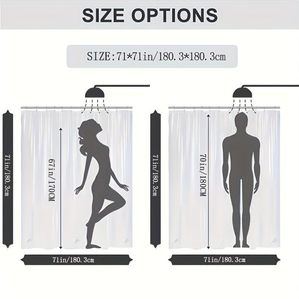 1pc/4pcs Horse Shower Curtain Set, Horse Facing Off Wood Backdrop Side with Inspirational Quotes Western Wild Animals Horse Print Pattern Shower Curtain, Non Slip Bath Mat Toilet Floor Mat, Farm Animal, 12 Plastic Hooks, 71x71in - Image 8