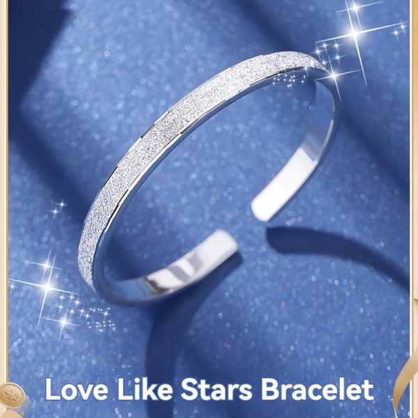 2pcs S999 Silver Bracelet Sterling Silver Bracelet Silvery Weight 25g/0.88oz - Image 2