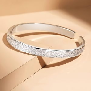 2pcs S999 Silver Bracelet Sterling Silver Bracelet Silvery Weight 25g/0.88oz